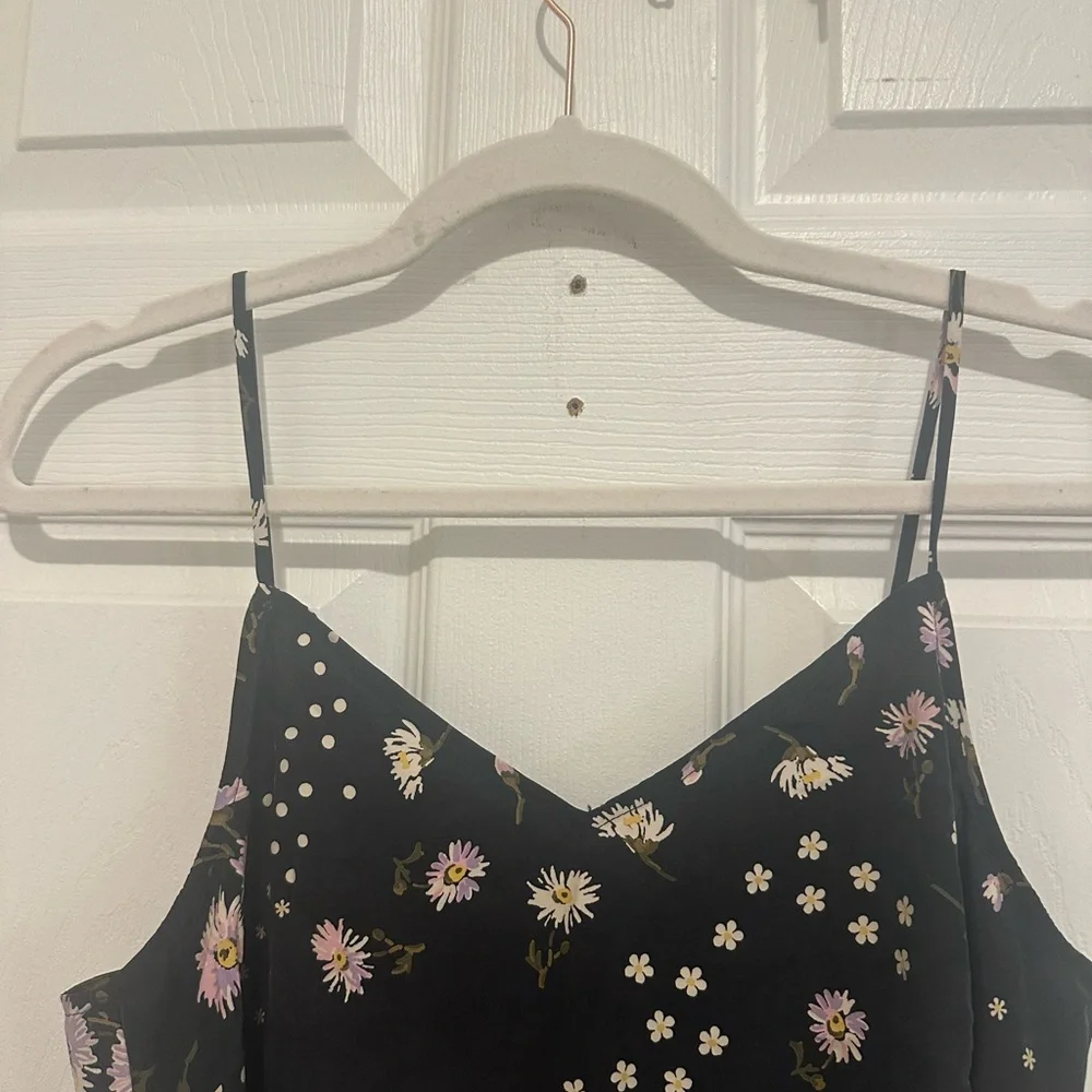 NWT Madewell Silk Eva Slip Dress in Polka Daisies - Picture 2 of 8